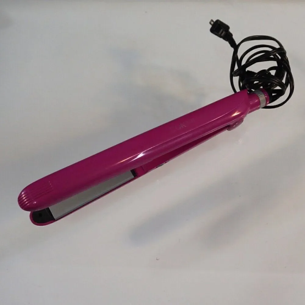 Conair Ceramic Flat Iron Instant Heat Plus Ultra Smooth 1 inch Tourmaline Pink